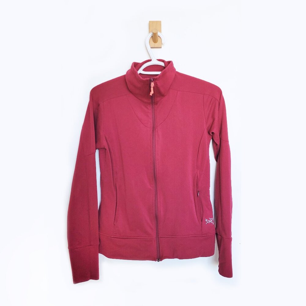Arc'teryx Burgundy Zip-up Sweater - Size Small